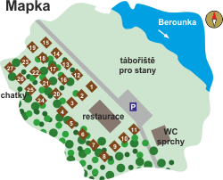 Mapa tábořiště